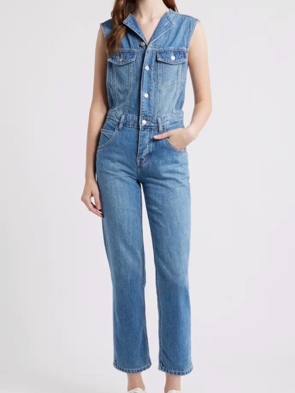 We The Free All We Need Denim Jumpsuit